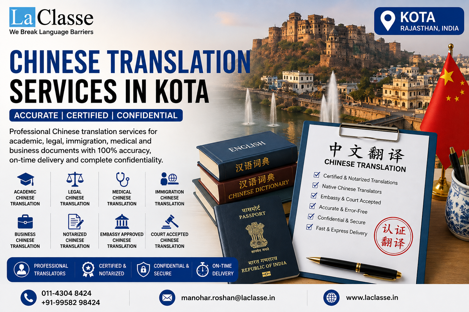 Chinese Translation Services in Kota: Certified & Legal Help